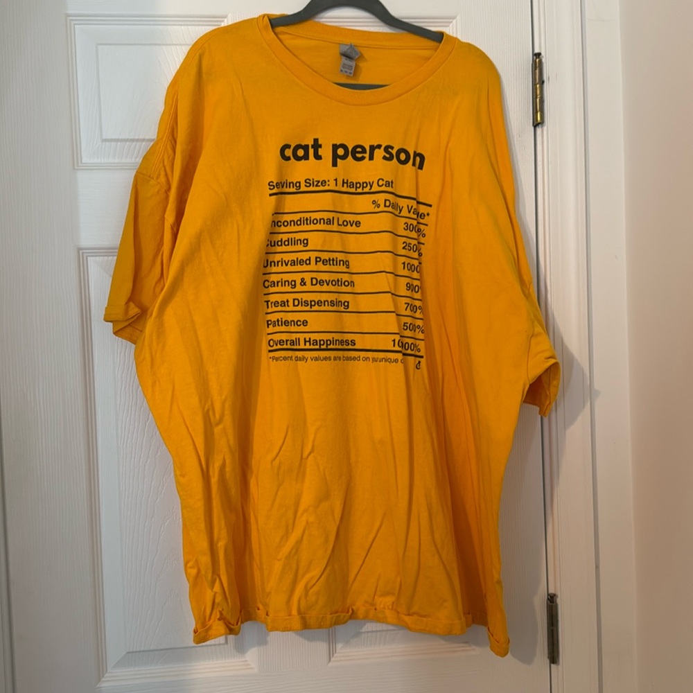 Cat Lady Box yellow T-shirt #6